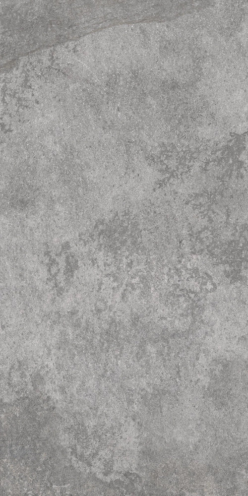 Carrelage sol / mur effet pierre GARDEN STONE XR GRIS FONCÉ l.60 x L.120 cm Mat R10 LIMCARO