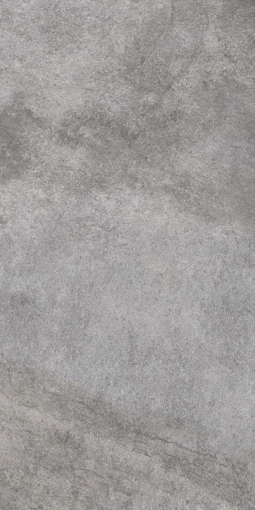 Carrelage sol / mur effet pierre GARDEN STONE XR GRIS FONCÉ l.60 x L.120 cm Mat R10 LIMCARO