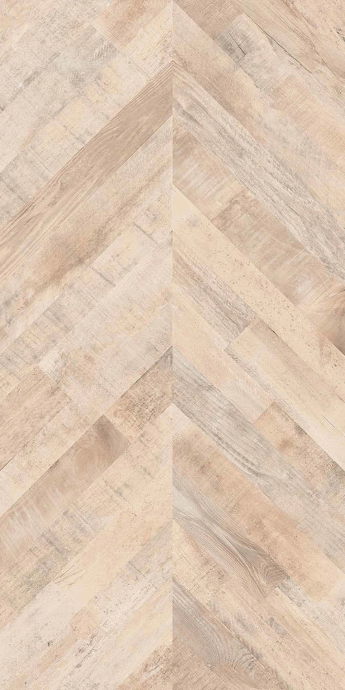 Carrelage sol / mur effet bois chevron FISHWOOD BOULEAU l.60 x L.120 cm Mat LIMCARO