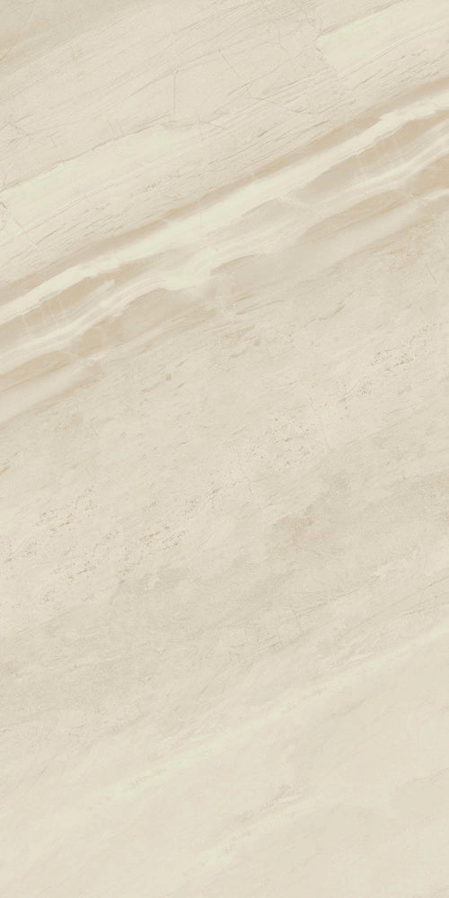 Carrelage sol / mur effet pierre MARRAKESH CREME l.60 x L.120 cm Brillant LIMCARO