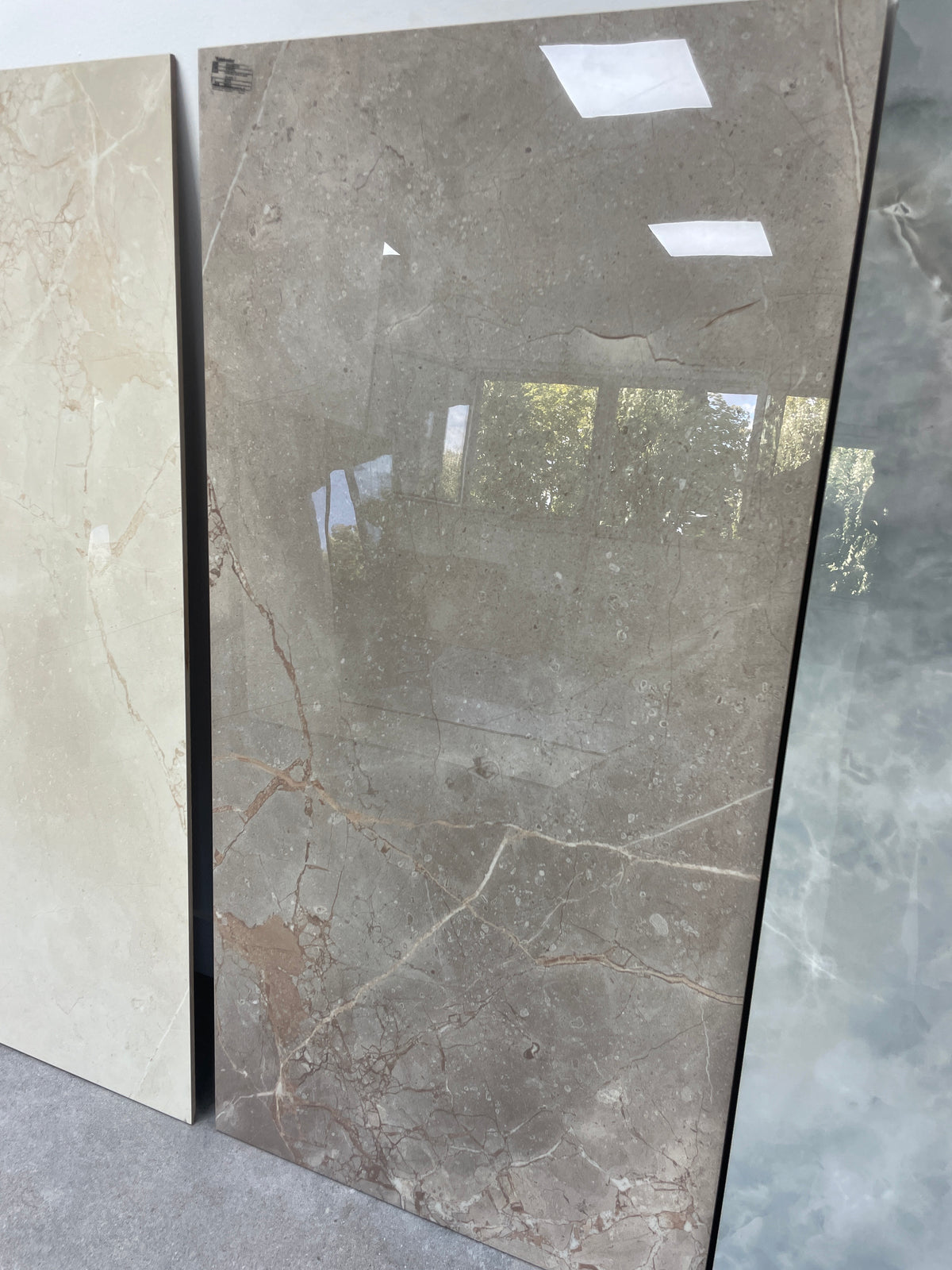 Carrelage sol / mur effet marbre VIVALDI VISON l.60 x L.120 cm Brillant LIMCARO - photo réelle 1