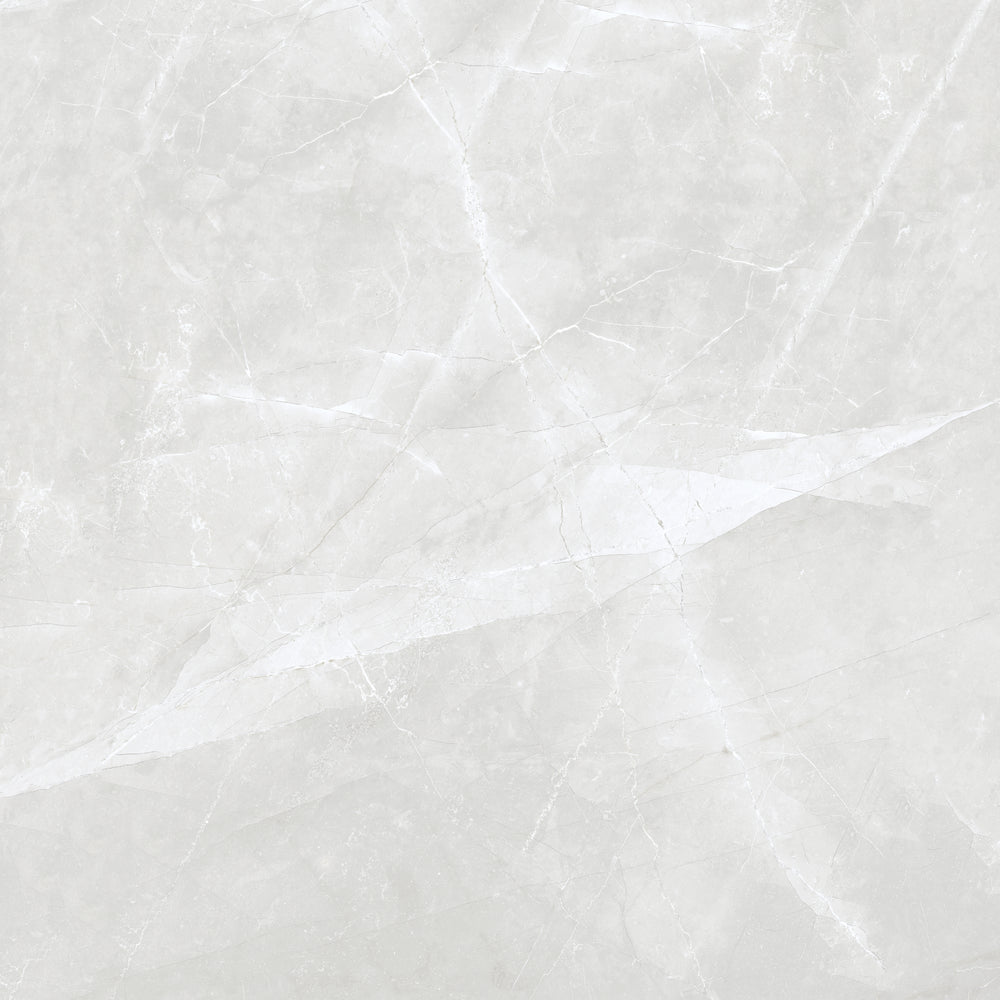 Carrelage sol / mur effet marbre AMANI GRIS l.120 x L.120 cm Brillant LIMCARO