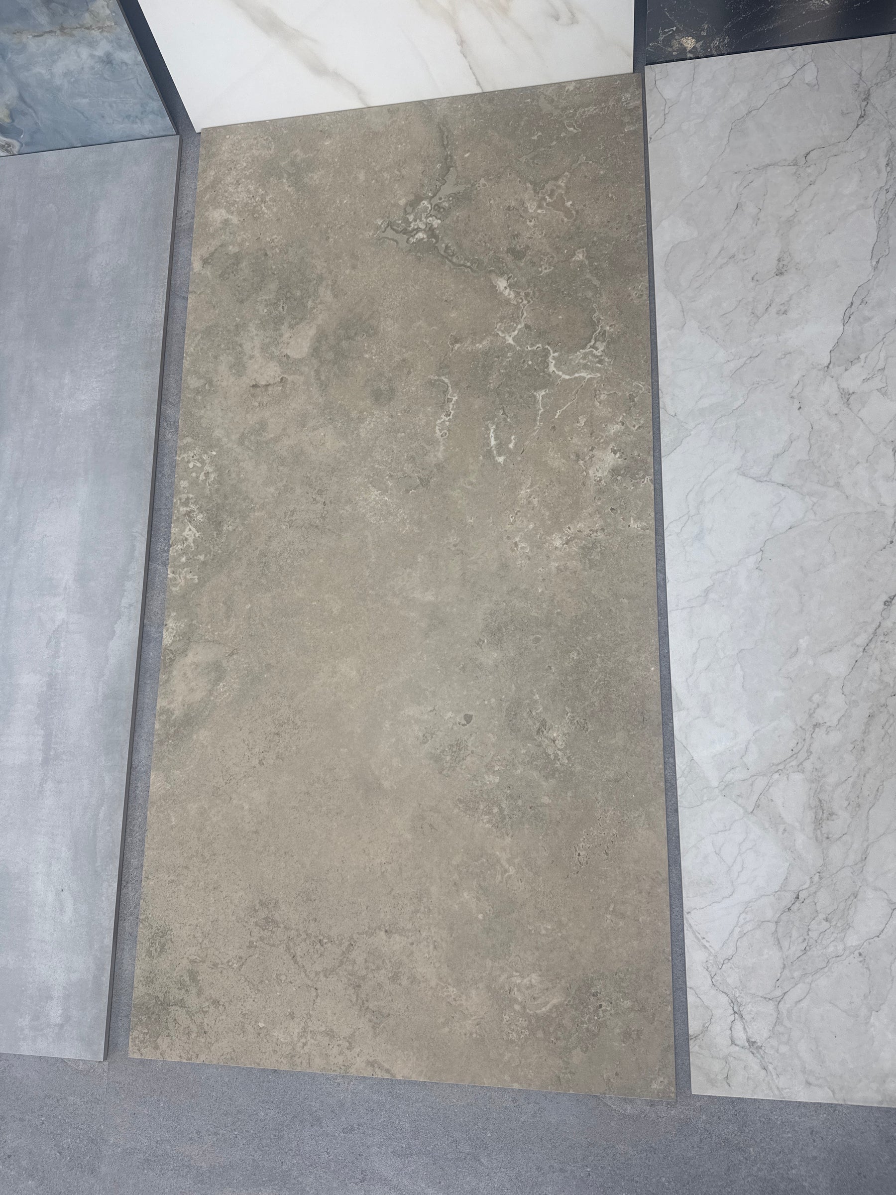 Carrelage sol / mur effet travertin CREMA TRAVERTINO l.60 x L.120 cm Mat LIMCARO - photo réelle 1