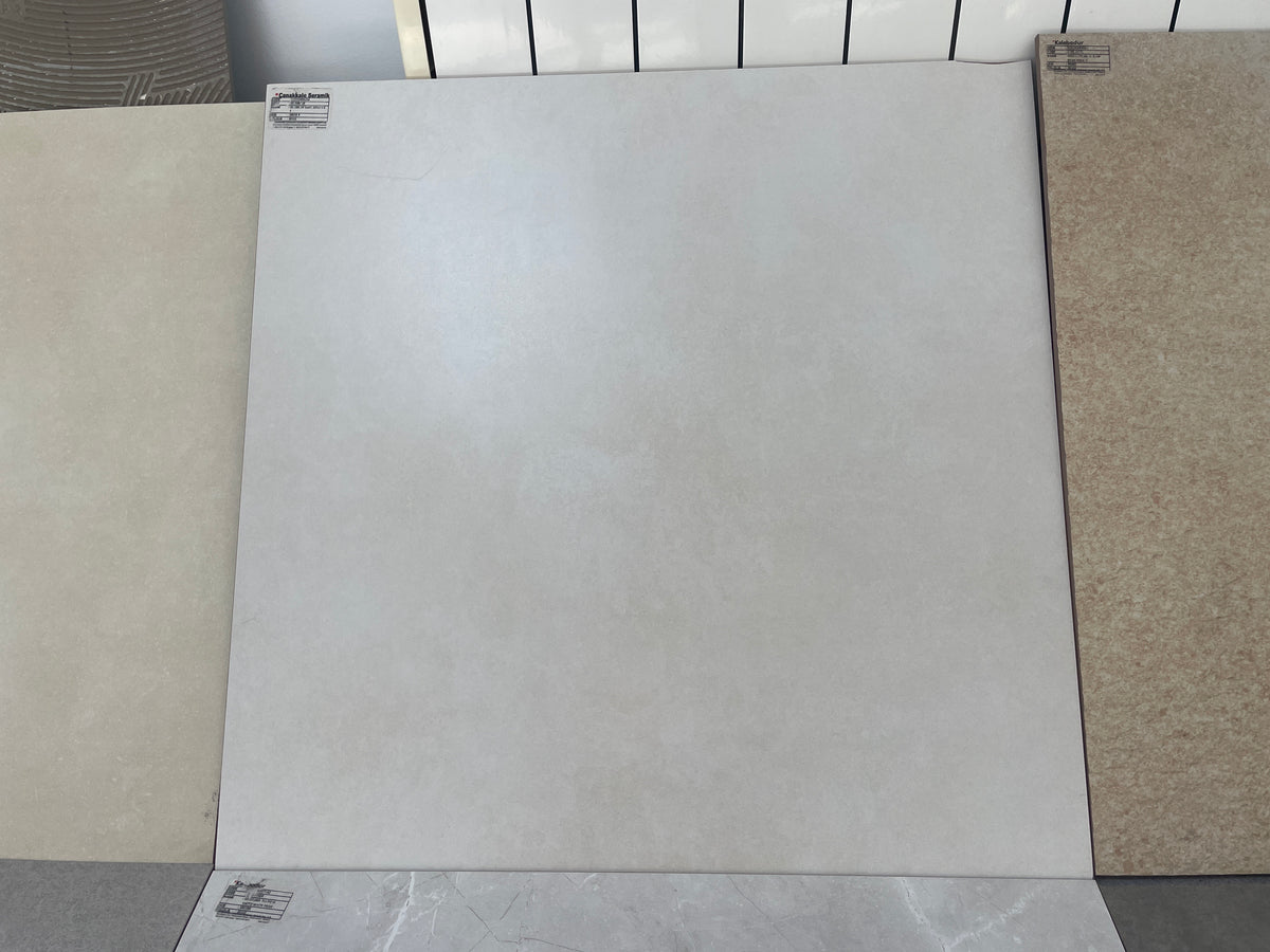 Carrelage sol / mur effet pierre BASEL BONE l.59 x L.59 cm Mat LIMCARO - photo réelle 1