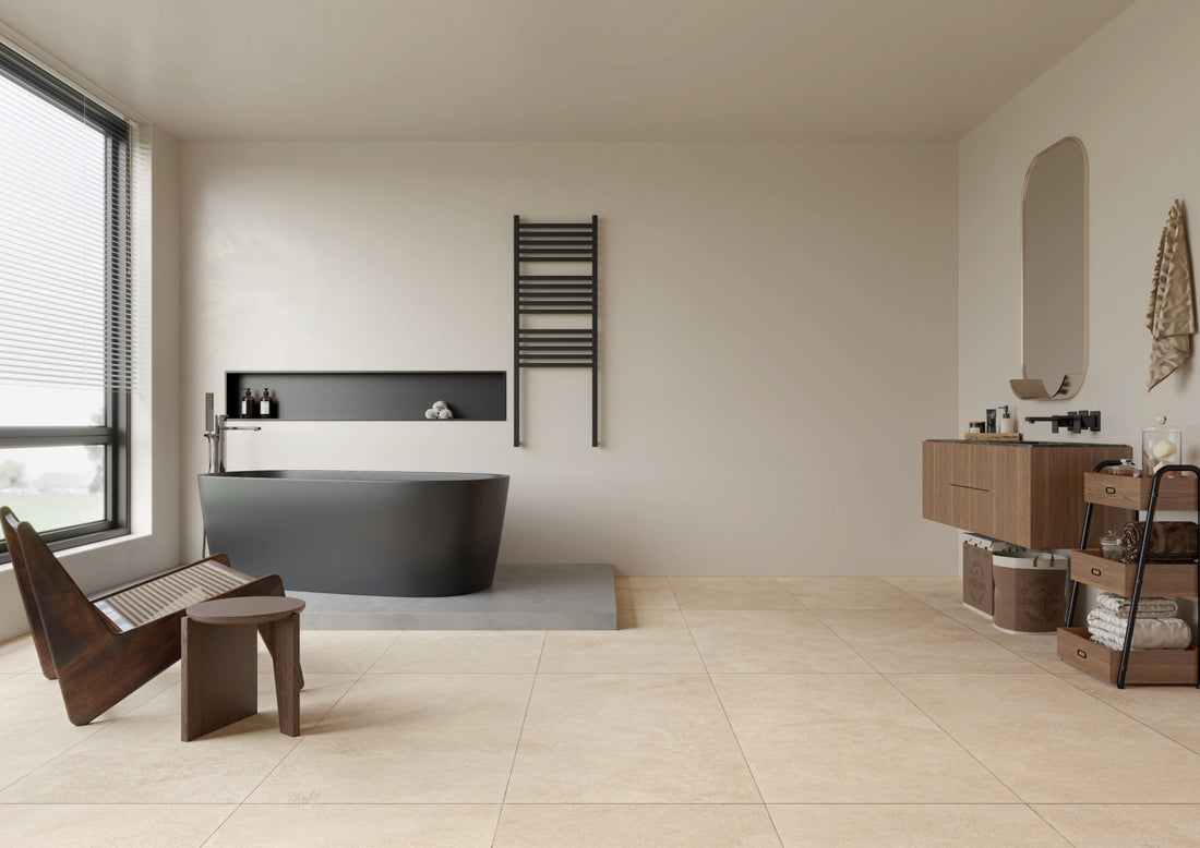 Carrelage sol / mur effet marbre GRIPPON SAND l.60 x L.120 cm Mat LIMCARO