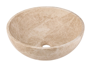 Vasque à poser en pierre naturelle SORRENTO Ø42 cm – LIMCARO