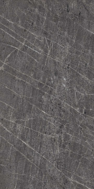 Carrelage sol / mur effet TESSINO BLACK  l.60X L.120 cm Mat LIMCARO