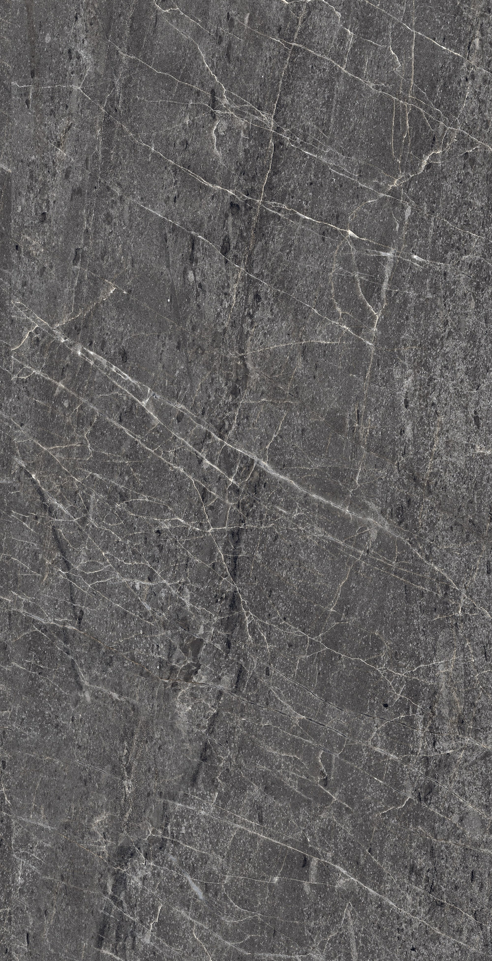 Carrelage sol / mur effet marbre TESSINO BLACK  l.60X L.120 cm Mat LIMCARO