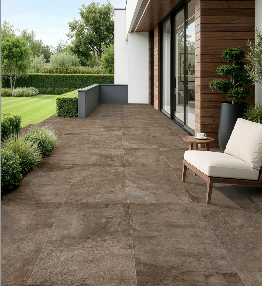 Carrelage sol / mur effet pierre ANETO STONE l.60 x L.120 cm Mat R11 LIMCARO