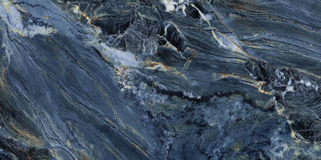 Carrelage sol / mur effet marbre DELMAR l.60 x L.120 cm GLOSSY LIMCARO - LIMCARO FRANCE