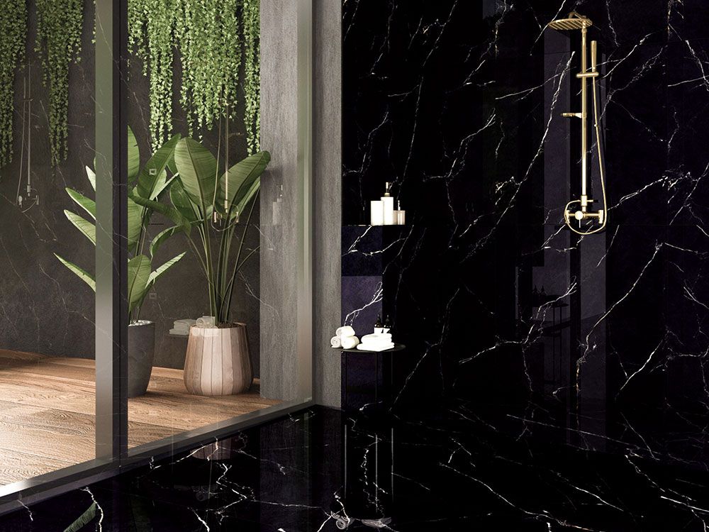 Carrelage sol / mur effet marbre LAVE BLANCHE l.60 x L.120 cm Full Lappato LIMCARO - LIMCARO FRANCE