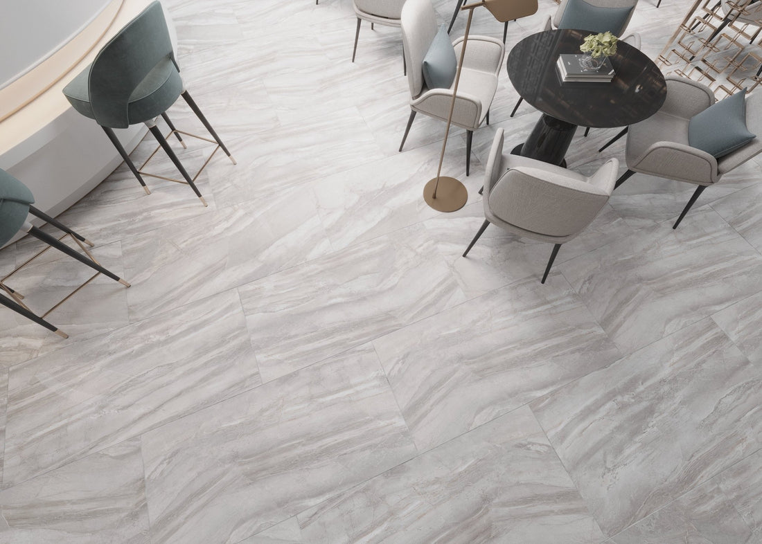 Carrelage sol/mur effet marbre Full Lappato CANYON GRIGIO l.60 x L.120 x 0,7 cm LIMCARO (paquet de 2.16 m2) - LIMCARO FRANCE