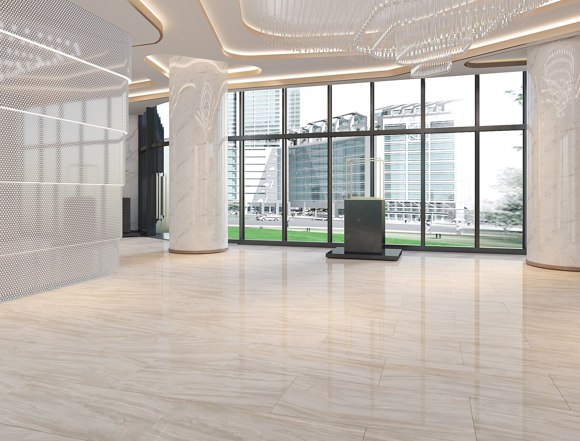 Carrelage sol/mur effet marbre Full Lappato CANYON ORO l.60 x L.120 x 0,7 cm LIMCARO (paquet de 2.16 m2) - LIMCARO FRANCE