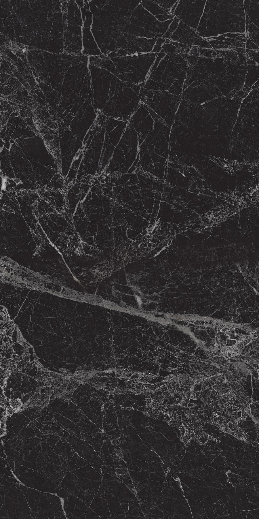 Carrelage sol / mur effet marbre MAJESTIC BLACK l.60 x L.120 cm Brillant LIMCARO