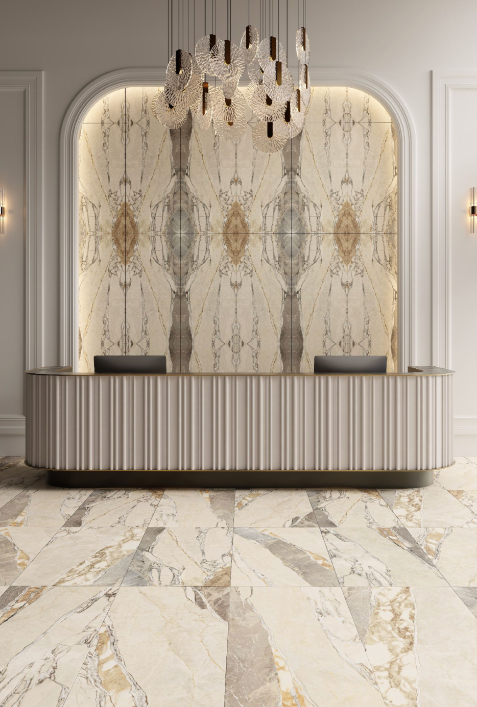 Carrelage sol / mur effet marbre TEKTONIS MARBLE l.60 x L.120 cm Mat LIMCARO