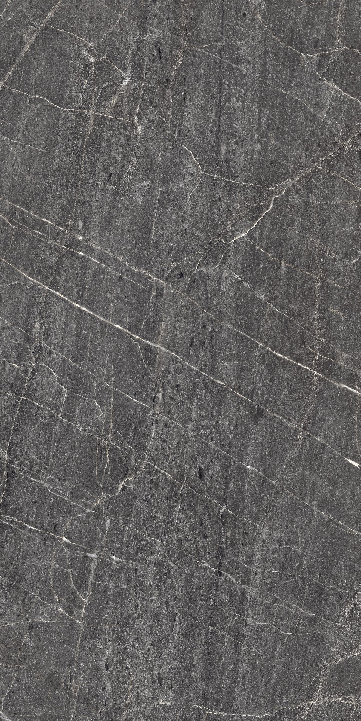 Carrelage sol / mur effet marbre TESSINO BLACK  l.60X L.120 cm Mat LIMCARO